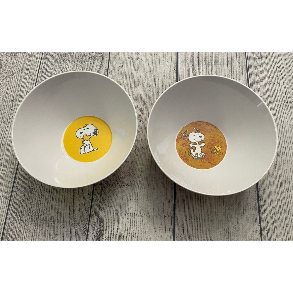 Pottery Barn Kids PBK Peanuts Melamine Plates, Set of 2